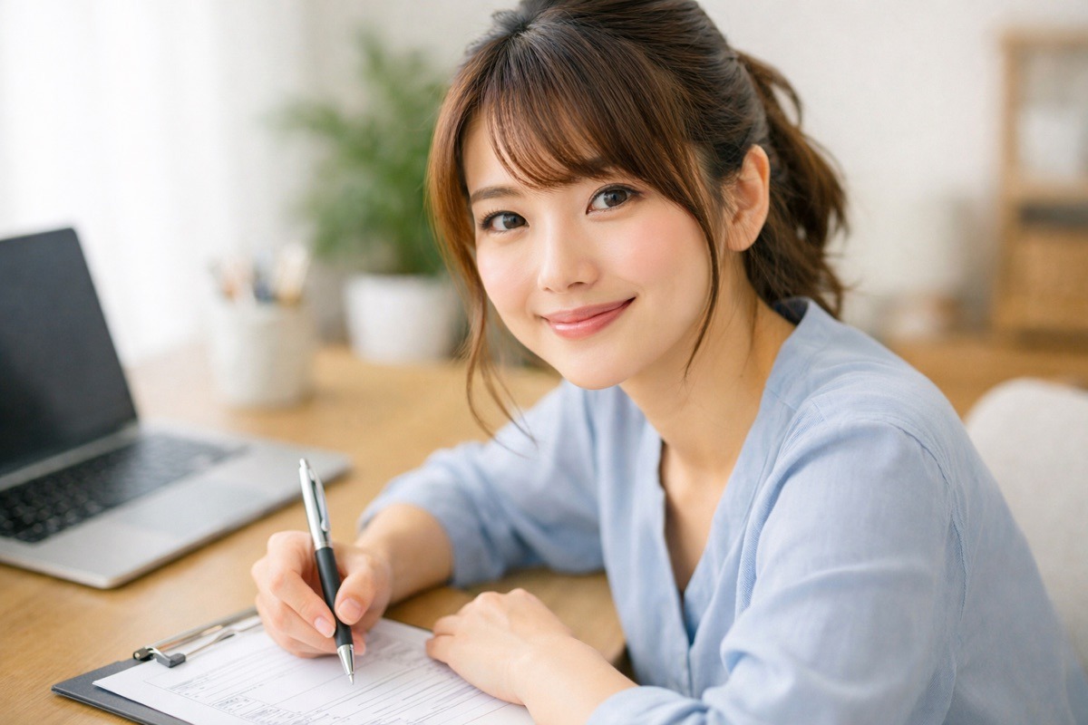 職務経歴書の書き方を象徴する若手女性のビジネスパーソンの写真