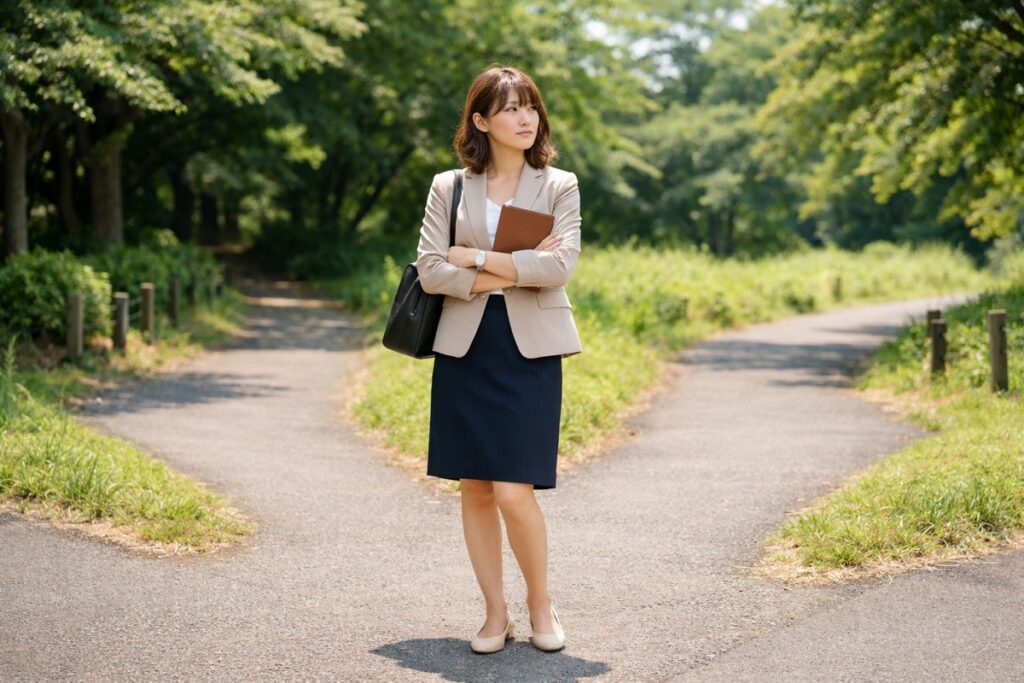 公務員と民間どっち向きを象徴する若手男性のビジネスパーソンの写真