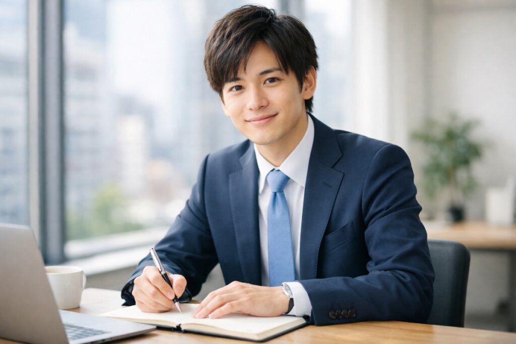 ミスマッチ防ぐ準備を象徴する若手のビジネスパーソンの写真