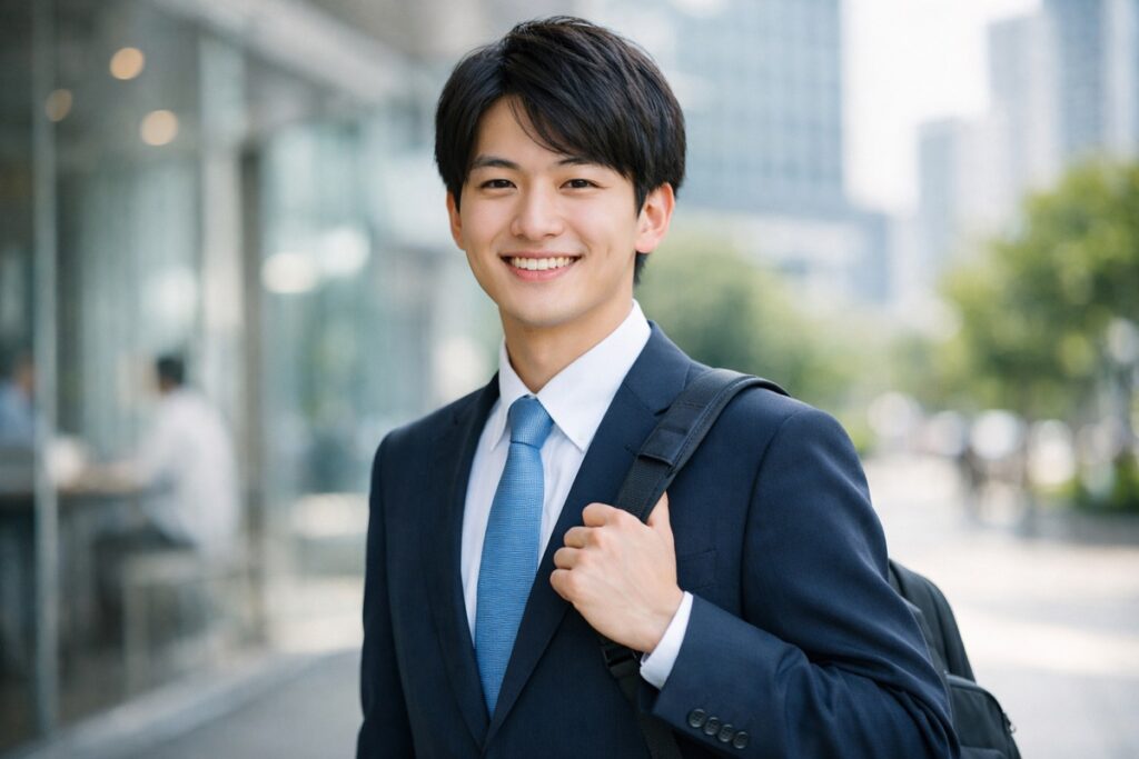 試用期間中の転職を象徴する若手のビジネスパーソンの写真