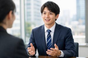 最強の転職理由を象徴する若手のビジネスパーソンの写真