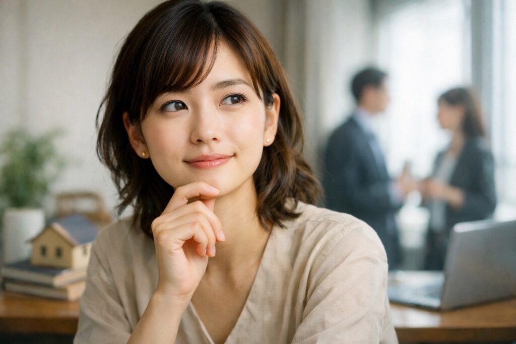 公務員と民間 比較を象徴する若手女性のビジネスパーソンの写真