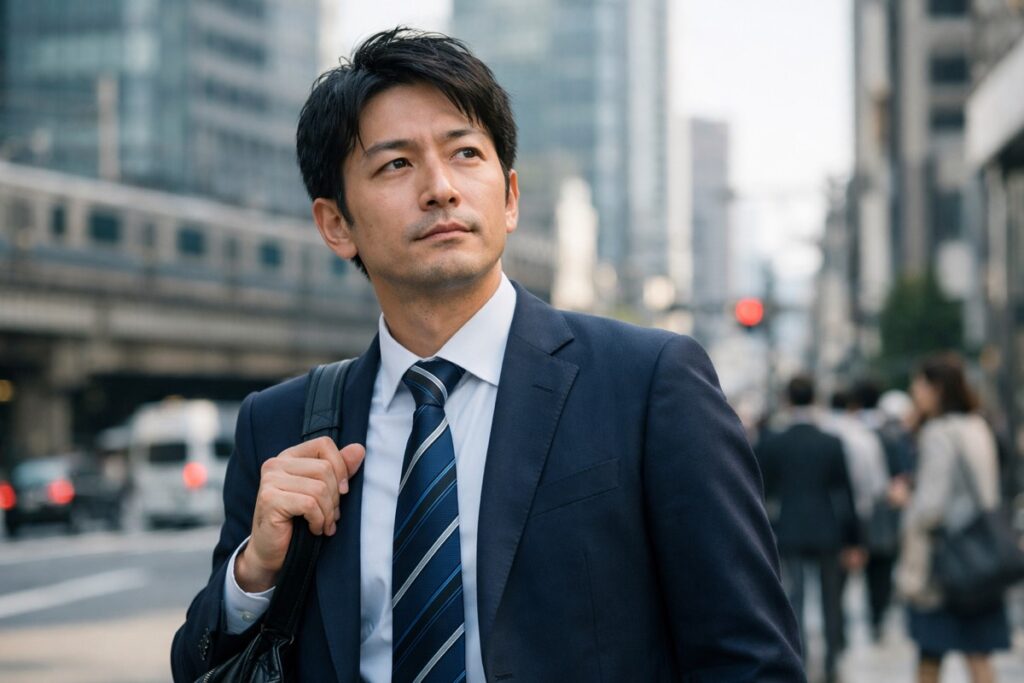 自信を持って働く40代のビジネスパーソン（40代・ミドルの転職のイメージ）
