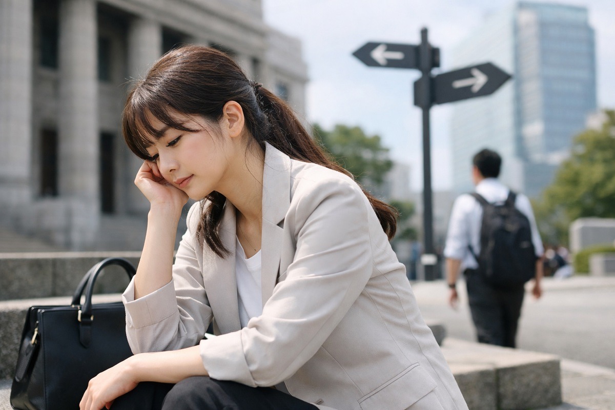 キャリアについて前向きに考える若手社員