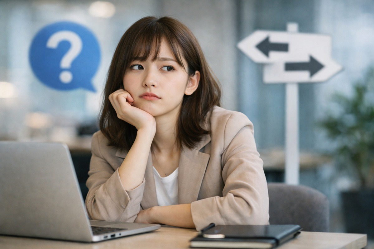転職を振り返り前を向く人